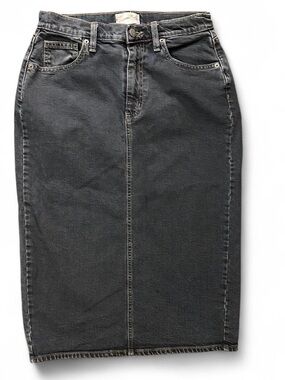 Universal Thread Charcoal Denim Midi Pencil Skirt